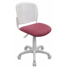 Кресло детское Бюрократ CH-W296NX 26-31 спинка сетка белый TW-15 сиденье розовый 26-31