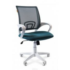 Кресло Chairman 696  TW-18/TW-03 зелёный на белом пластике